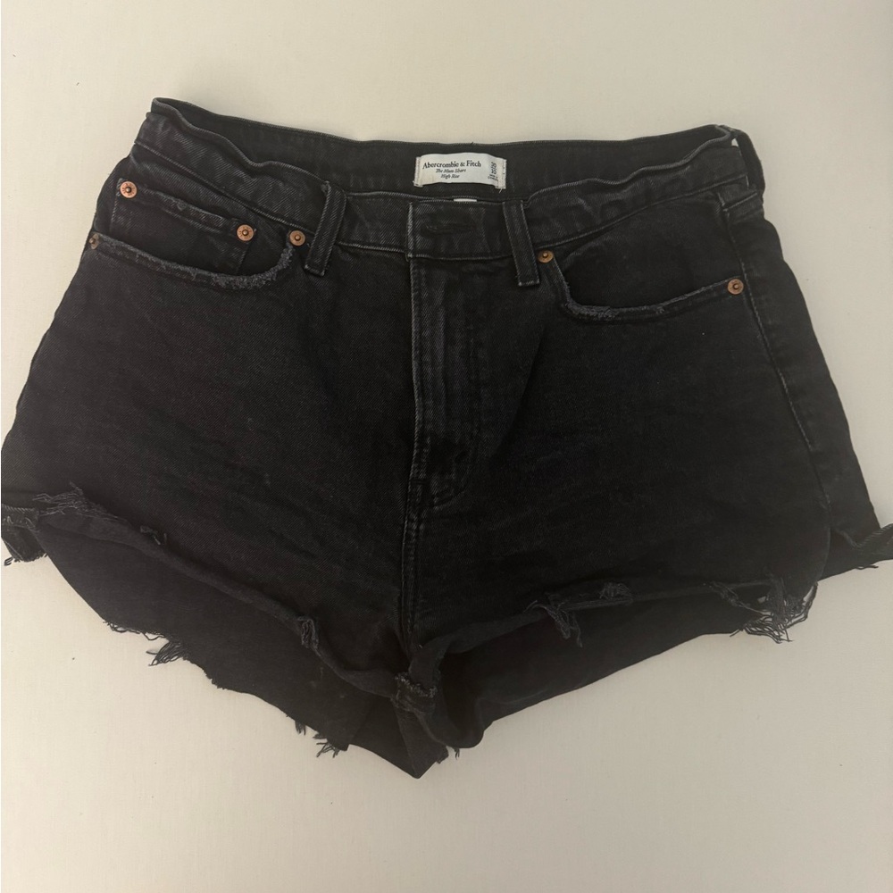 Abercrombie & Fitch Curve Love The Mom Short High Rise